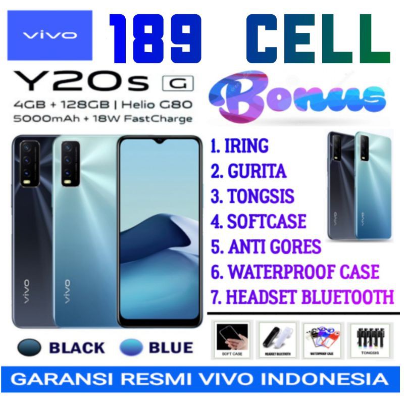 VIVO Y20S G Y20sG RAM 4/128 GB | Y15s 3/64 GARANSI RESMI VIVO INDONESIA