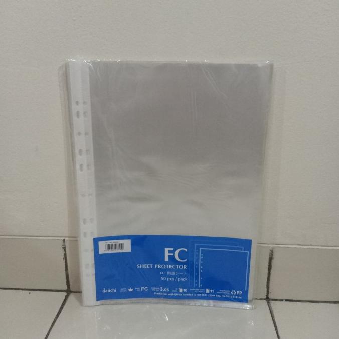 

Office & Stationery | Document Organizer | Sheet Protector Folio / Pp Pocket Daiichi F4 / 1 Pak Isi 50 Pcs | Best Seller