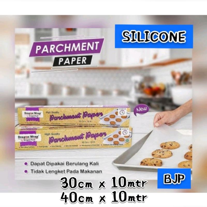 

PARCHMENT PAPER ~ Kertas alas roti gulung uk 30 & 40 cm panjang 10m.