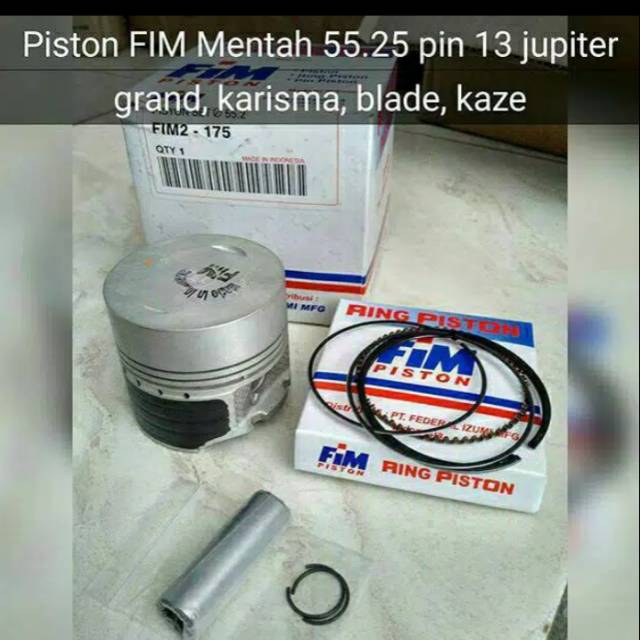 Piston FIM ukuran 55,25 pen 13.piston moto 1 ukuran 55,25 pen 13