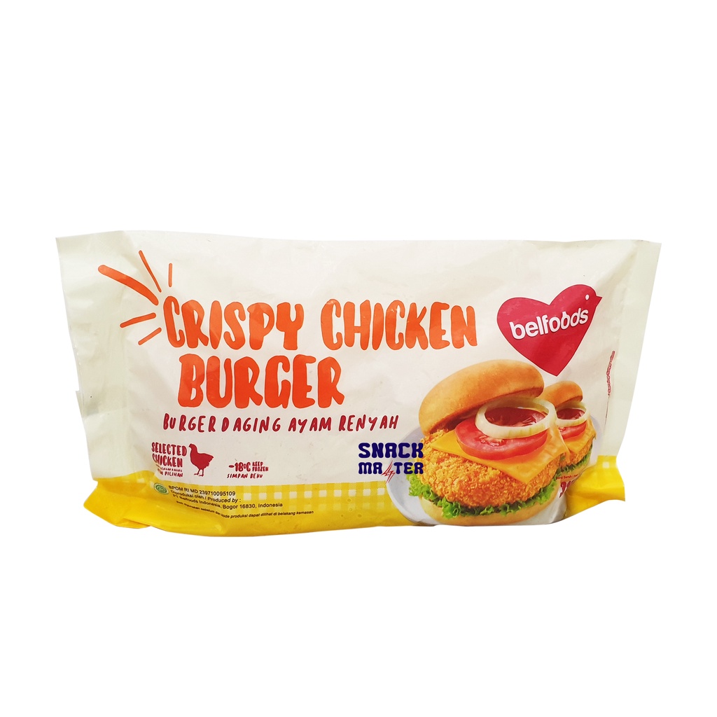 Jual Belfoods Crispy Chicken Burger Netto 315 gr Shopee Indonesia