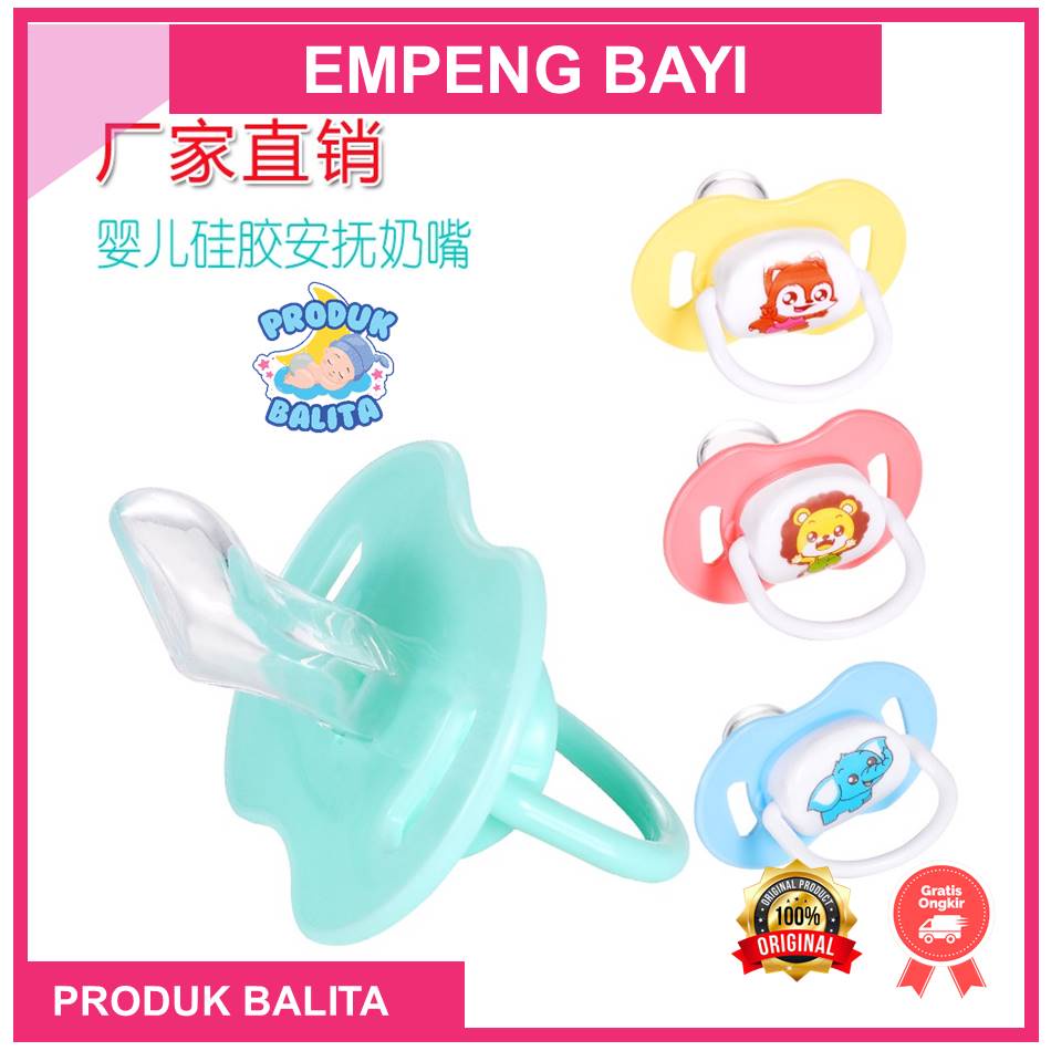 Empeng  Dot Bayi Biasa Pacifier Baby Soother - Kompeng Bayi Food Grade Dot Bayi Datar Dot Bayi Bulat  Baby
