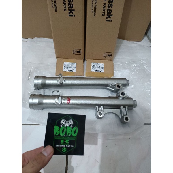 tabung sok shock depan kiri kanan klx150 KLX 150 silver original