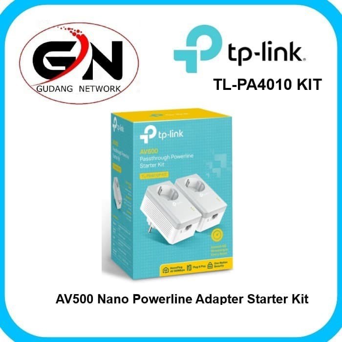 TP-Link TL-PA4010P KIT AV600 Passthrough Powerline KIT