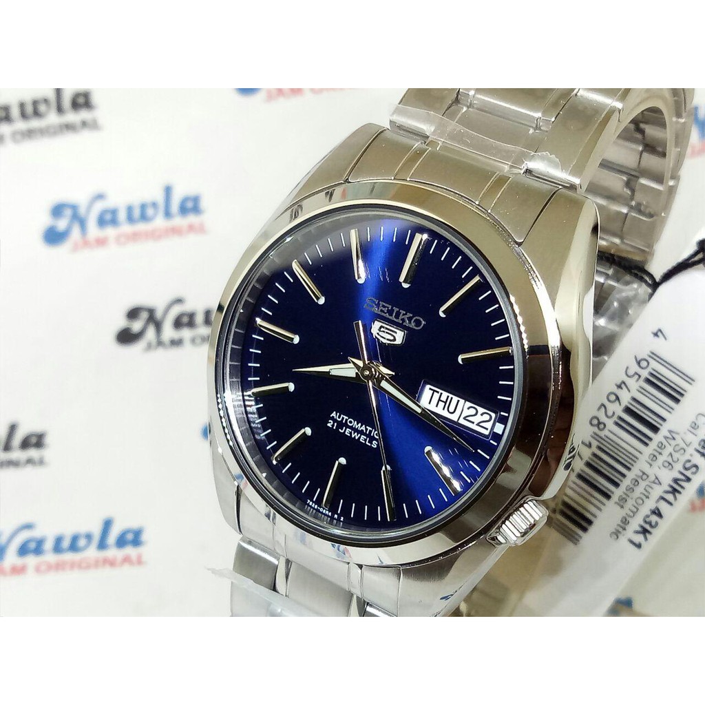 Seiko 5 SNKL43K1 Automatic Blue Dial - Jam Tangan Pria SNKL43