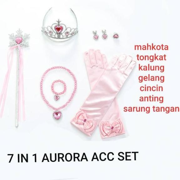 TERLAKU* AKSESORIS PRINCESS / ACCESORIES ANAK PEREMPUAN / TONGKAT MAHKOTA GELANG KALUNG ANAK PRINCES