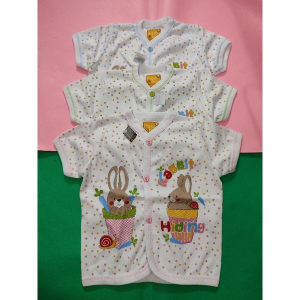 Atasan bayi lengan pendek ,baju bayi size S,M,L