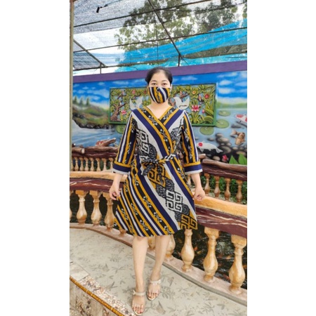 Dress Tenun motif Jepara/dress tenun motif NTT/dress tenun