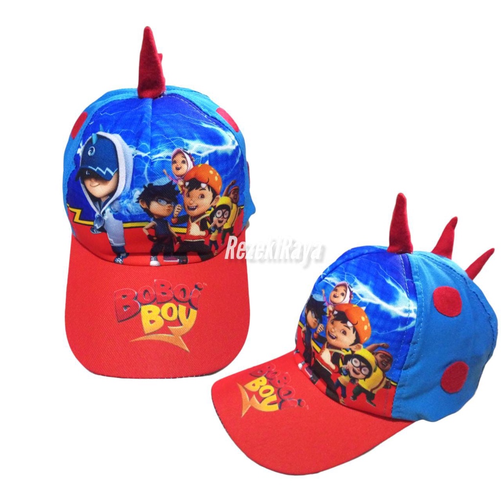 PROMO topi anak terbaru!!!Topi karakter BoBOY/MODEL Duri Topi Anak laki laki Murah