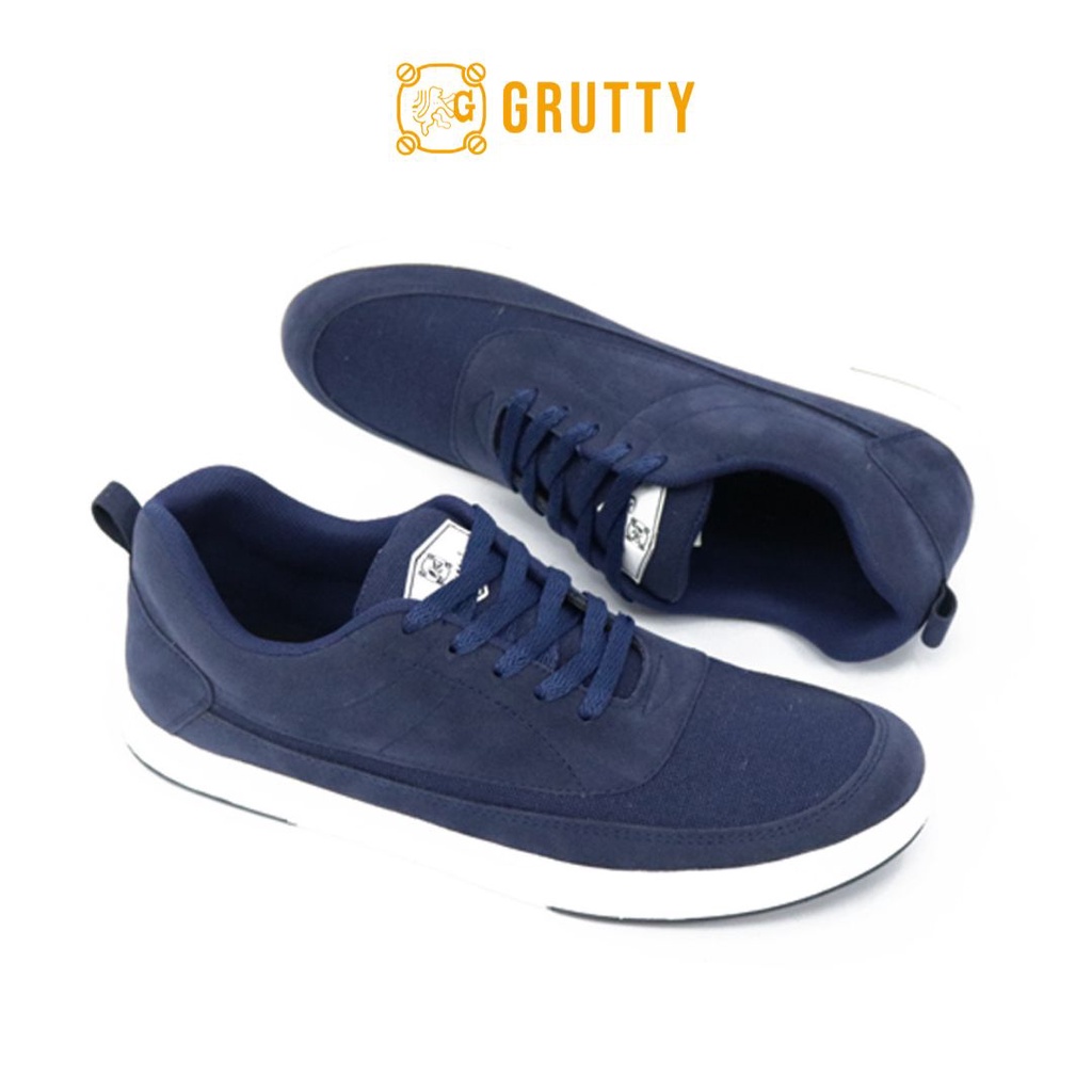 Grutty Sepatu Pria Sneakers Kasual Trendy Terbaru Original Grutty Nyaman Dipakai Model Tali