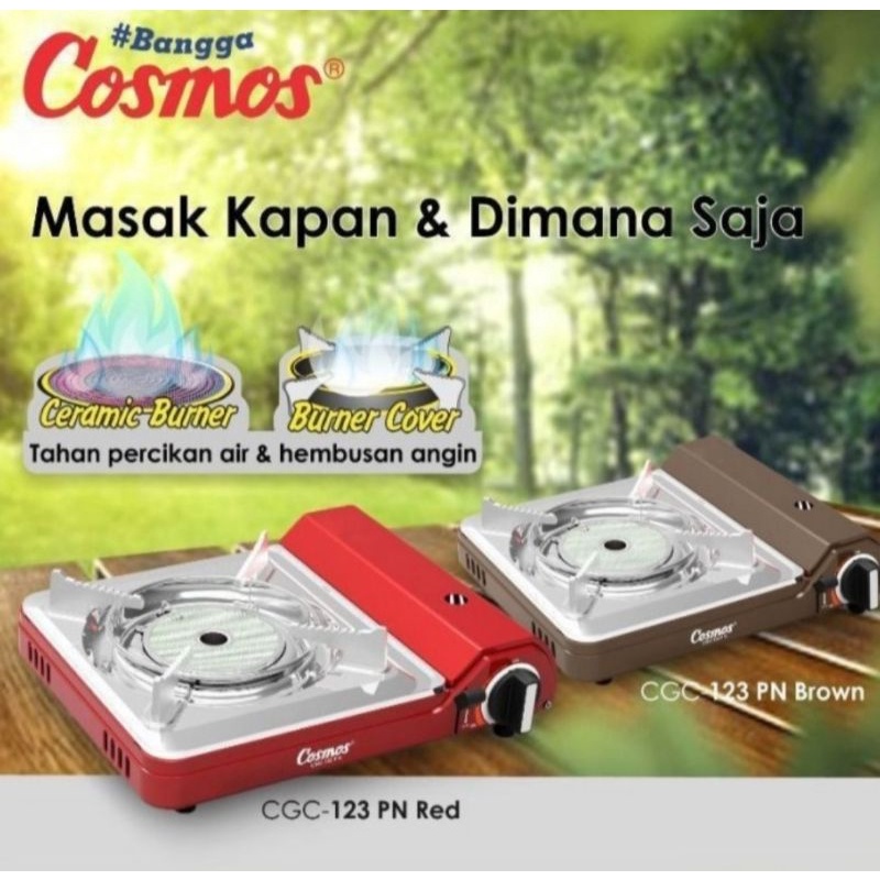 COSMOS KOMPOR GAS PORTABLE 2 IN 1 CGC-123 PN