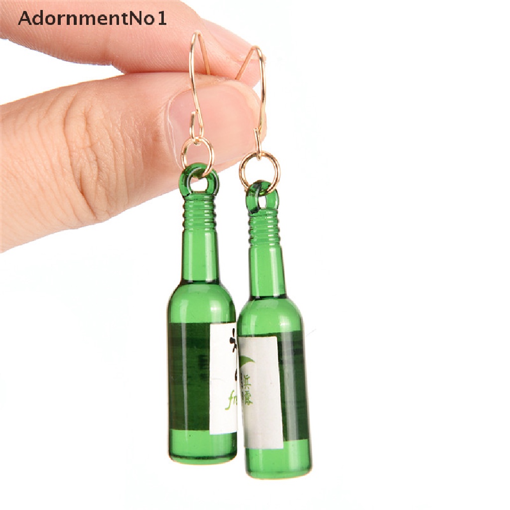 (AdornmentNo1) Anting Tusuk Gantung Panjang Desain Botol Air Mineral Kreatif Untuk Wanita