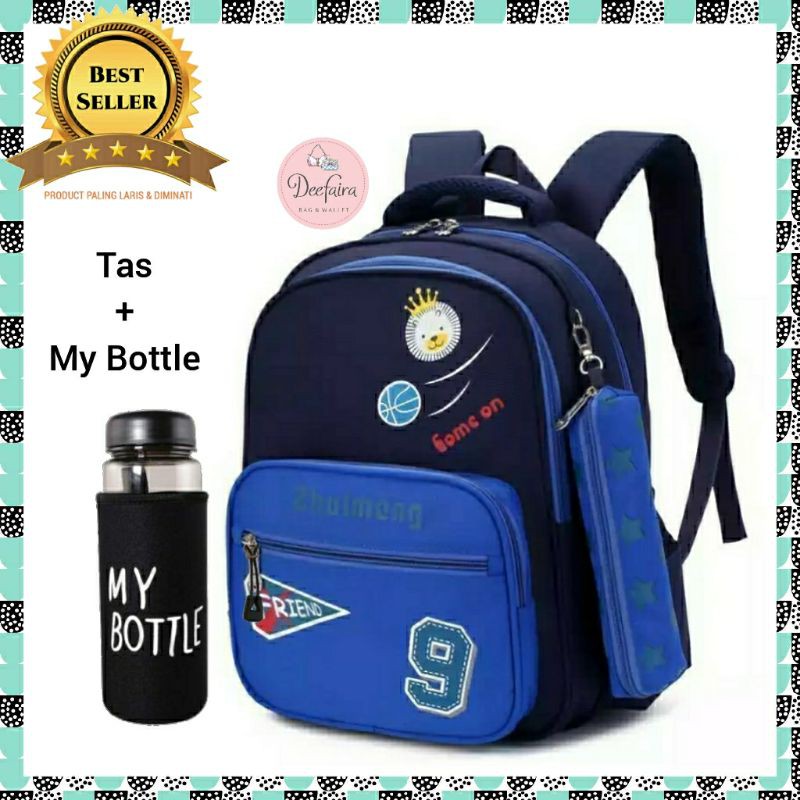 Tas Ransel Anak Tas Backpack Sekolah SD SMP Free My Bottle Keren