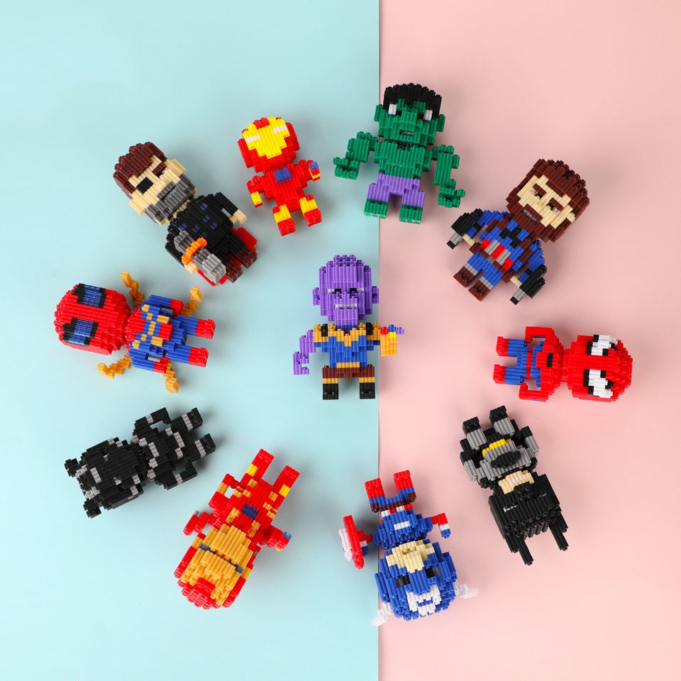 Mainan Blok Bangunan Set Rakitan Avengers Series Untuk Anak