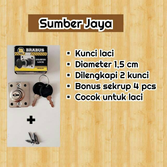 Kunci laci kunci lemari ukuran kecil