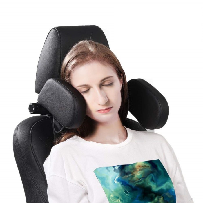 Bantal Mobil Sandaran Kepala Leher Tidur Car Sleep Headrest adjustable