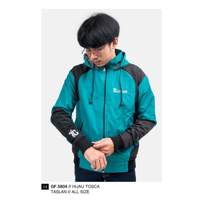 JAKET PRIA HIJAU TOSKA AS GF5804 GOLFER