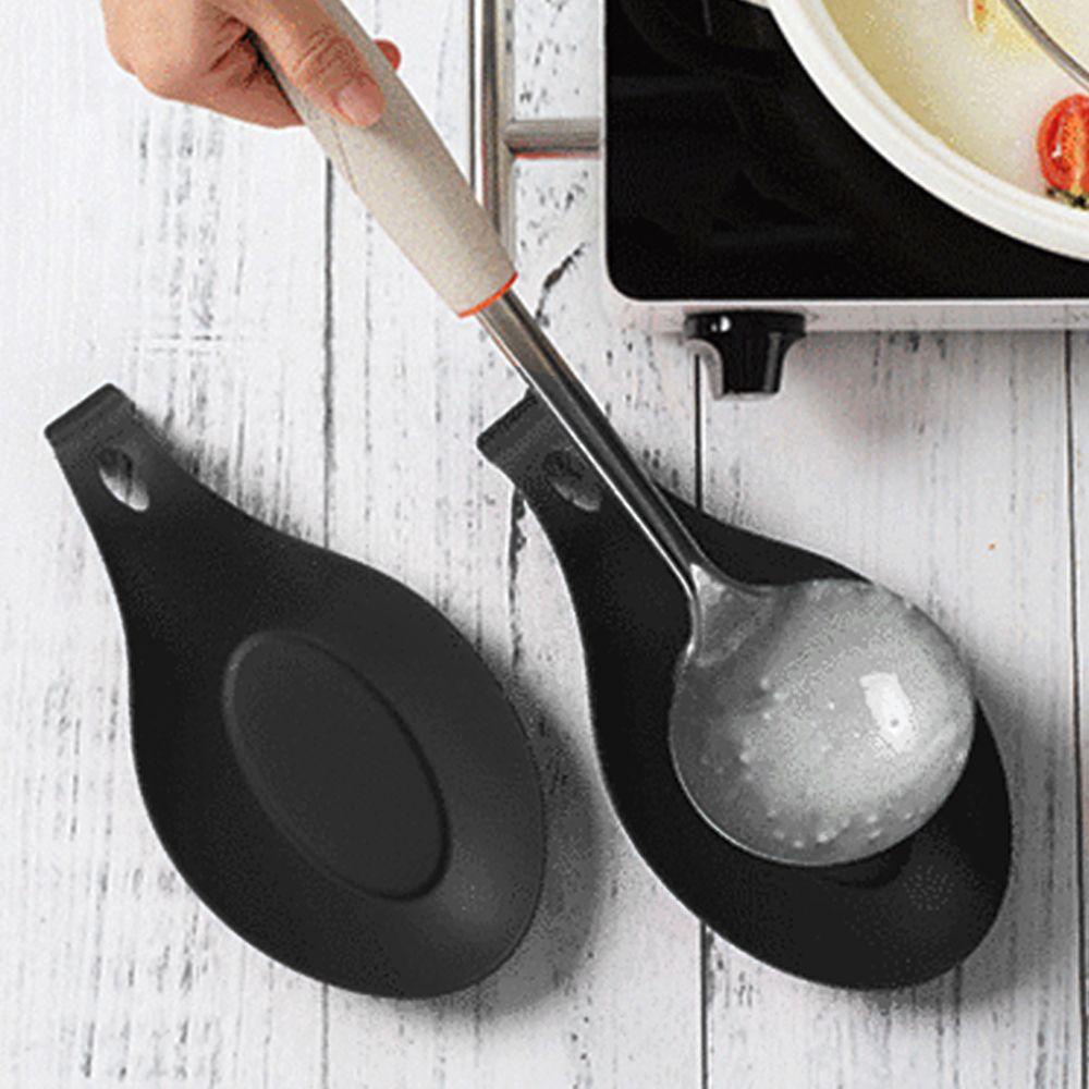 Chookyy Rak Sendok Penyimpanan Peralatan Masak Aksesoris Dapur Sendok Bracket Stand Kompor Organizer Tempat Piring Spoon Rest