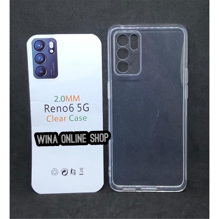 Silicone bening oppo reno 6 5G clear case