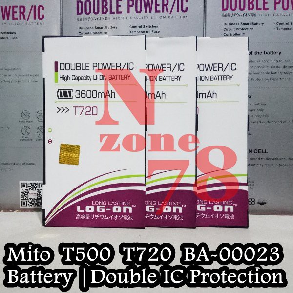 BATERAI MITO T500 T720 TAB BA-00023 DOUBLE POWER PROTECTION GARANSI 1 TAHUN