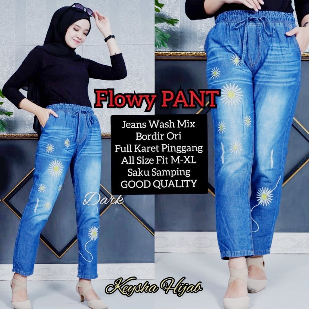 ASEA Baggy Pants - Celana Baggy Bordir