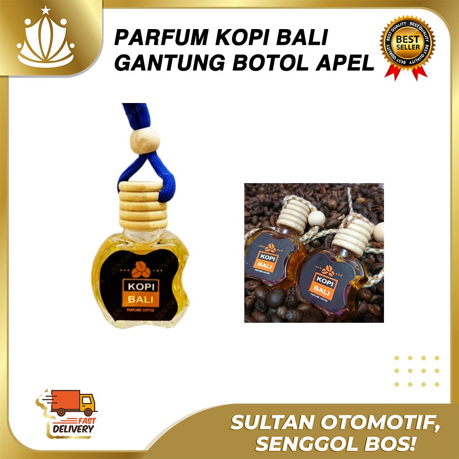Parfum Kopi Bali BOTOL GANTUNG - Pengharum Mobil Gantung Kopi Bali Ori