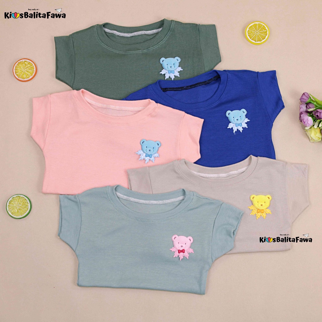 Blouse Aliandra uk 1-2 Tahun / Kaos Anak Perempuan Baju Kensi Tanktop Cewek Blus Kids Shirt Polos