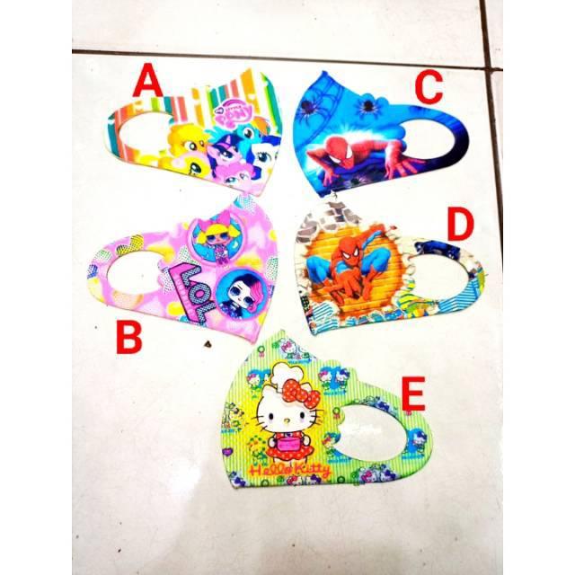 [SIAP KIRIM] Masker Anak Character [TERMURAH]