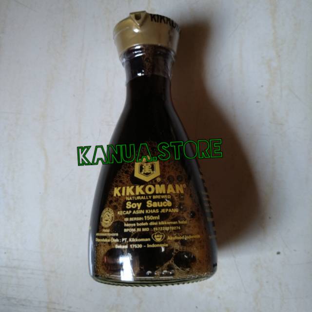 

Kikkoman soy sauce naturally brewed 150ml khas jepang kecap asin