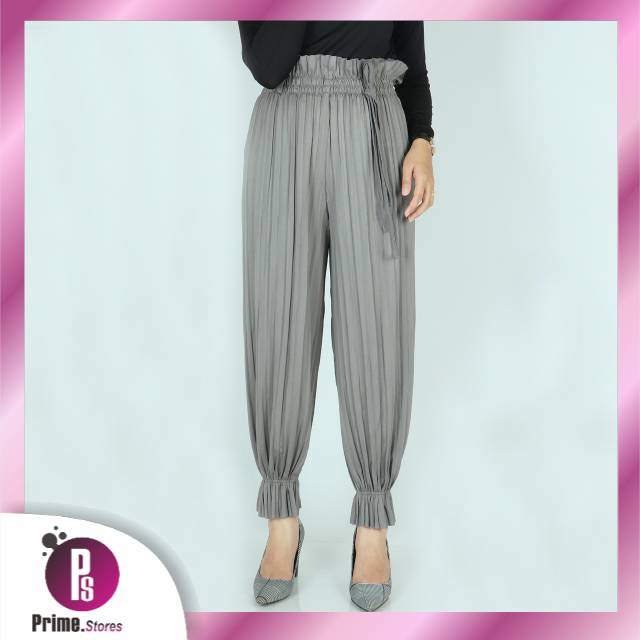 PR Celana kulot jogger plisket joger prisket aladin wanita premium - Celana Kulot wanita Korea BD