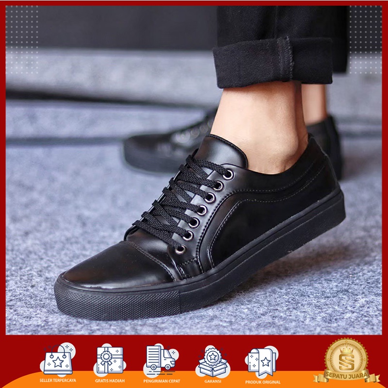 SPJ x BOAS - Sepatu Loafers Formal Pria Kulit Premium Kerja Kantor - Sepatu Kulit Kasual Kerja Kulia
