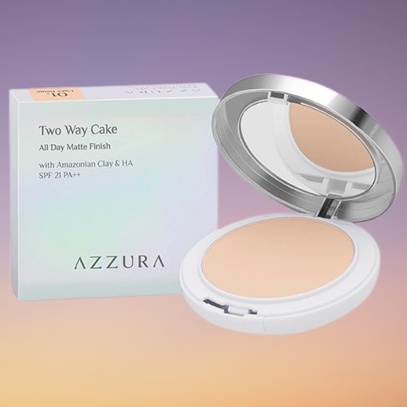 AZZURA - Azzura Two Way Cake All Day Matte Finish / Kosmetik Wajah / 14gr
