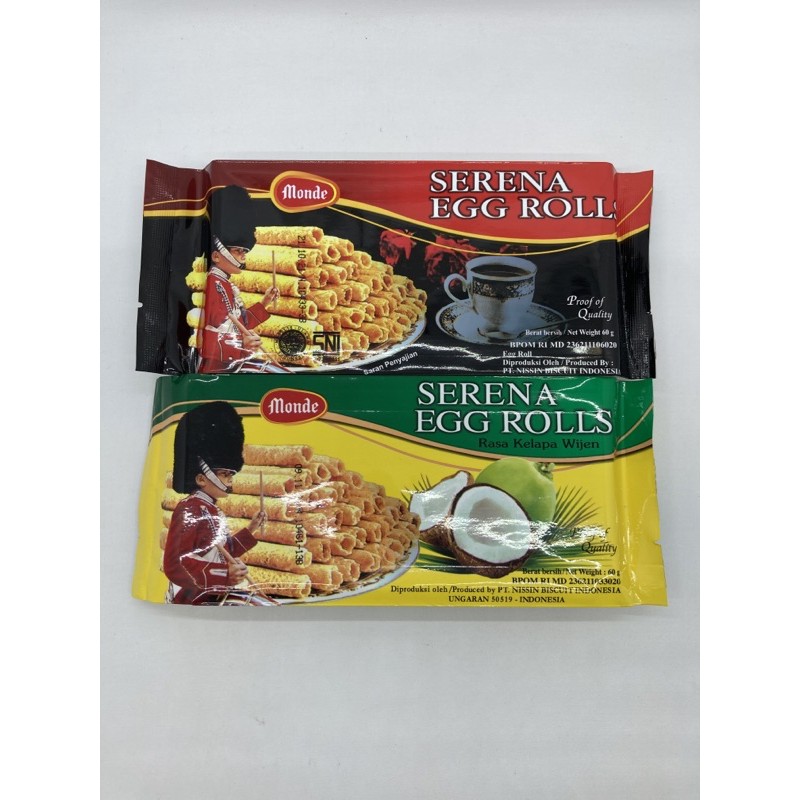 

MONDE Serena Egg Rolls 60g PACK PLASTIK