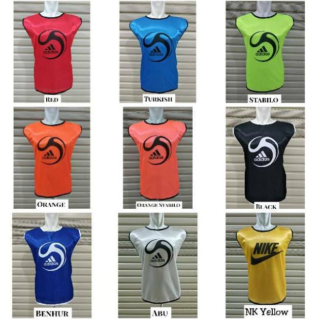 Rompi Futsal / Sepak Bola 6Pcs / Rompi Latihan Singlet Training Olahraga Bola Sepak Bola Kaki Dewasa