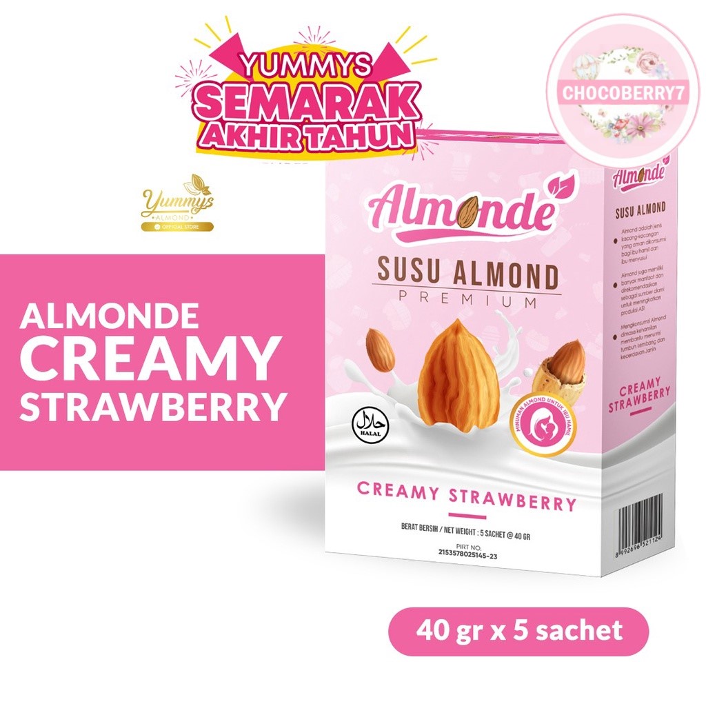 ALMONDE PREMIUM ALMOND Asi Booster Almond Premium Yummys Almond Kemasan BARU