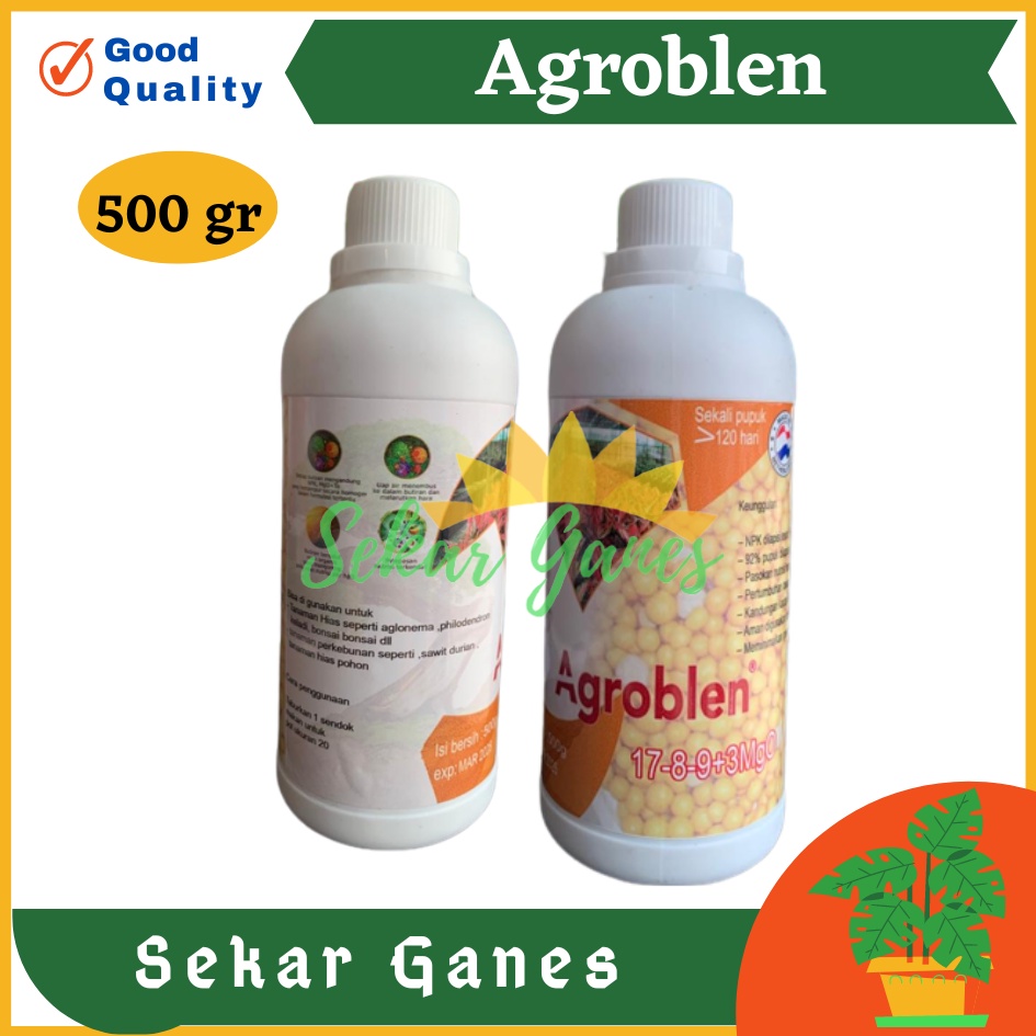 Sekarganes Pupuk Agroblen 17-8-9+3MgO 500 Gr - Dekastar Agroblend 1789 17 8 9 Pupuk osmocote dekastar 10 26 10 100g pupuk sr 10 26 10 pupuk kelapa sawit sawit cengkeh karet kakao lada pala kelapa kopi slow release original aglonema organik rilis dus