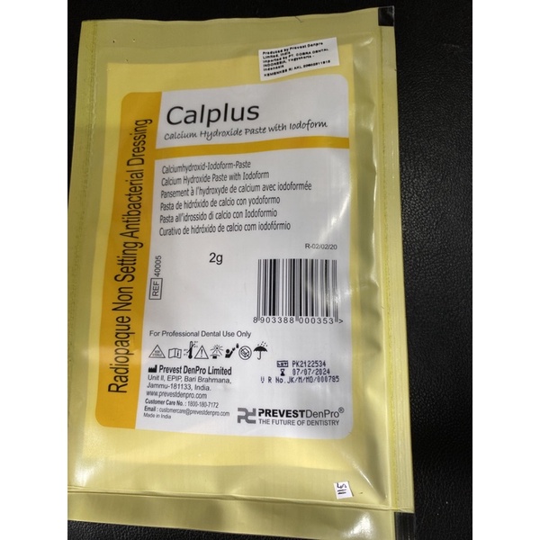 Calplus Calcium Hydroxide paste with Iodoform