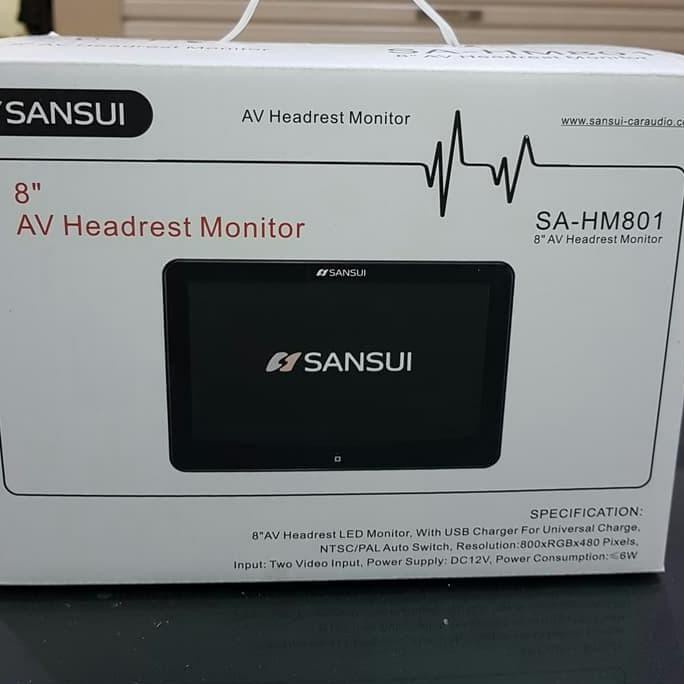 Monitor Headrest Clip On Sansui SA-HM 801 Headrest Clip On 8" SANSUI