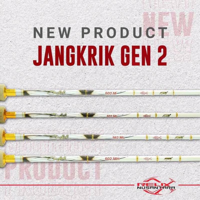 JORAN RELIX  JANGKRIK GEN 2 - 165 CM 180 CM 14 LBS SAMPAI 20 LBS GEN 1 DAN GEN 2 JUGA  UJUNG /TOP SE