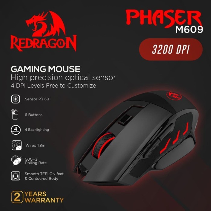 Redragon Gaming Mouse PHASER - M609