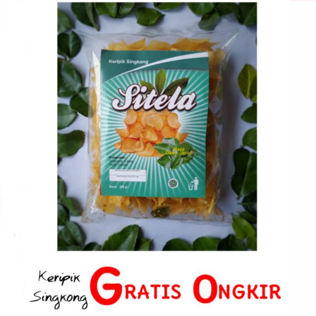 

KERIPIK SINGKONG SITELA 250 Gram RASA DAUN JERUK / CEMILAN / SNACK / MAKANAN RINGAN / PEDAS