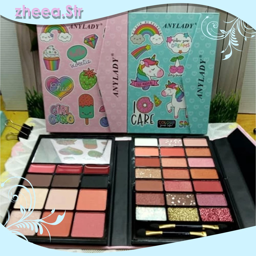 Eyeshadow Palette Focallure Dompet Anylady Besar Perawatan Kecantikan Wajah Make Up Murah