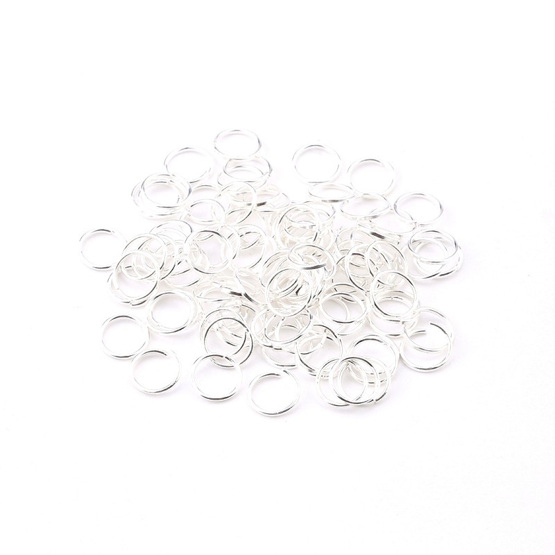 30G/lot 4 Mm/5 Mm/6 Mm/7 Mm/8 Mm/10 Mm Paduan Seng Terbuka Lompat Cincin Perak/emas Split Cincin Konektor untuk DIY Membuat Perhiasan 5 Warna