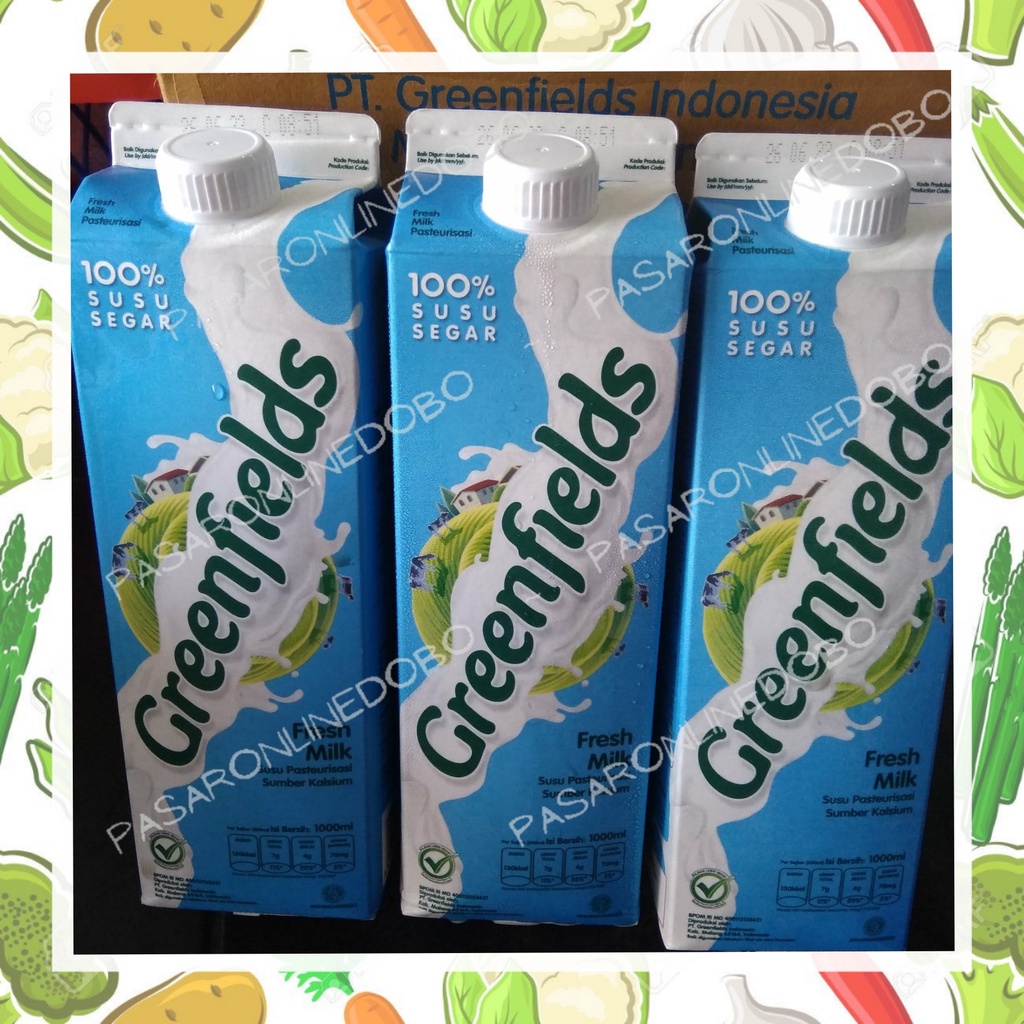 

Fresh milk Greenfields 1L / susu fresh milk greenfields