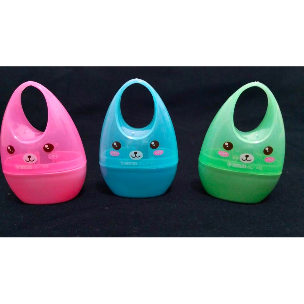 

Rautan Pensil Bentuk Tas Mungil warna warni lucu