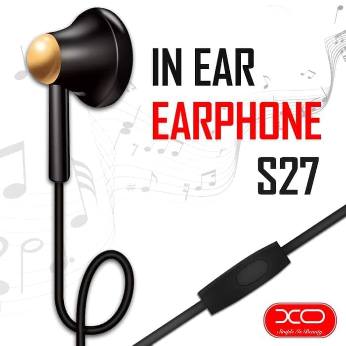 XO S27 Headset Stereo Wired Music Earphone - Headset Music Earphone