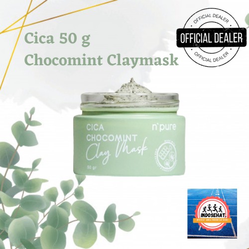 NPURE Cica Chocomint Clay Mask - Masker Scrub Pembersih Pencerah Pelembab Perawatan Acne Wajah