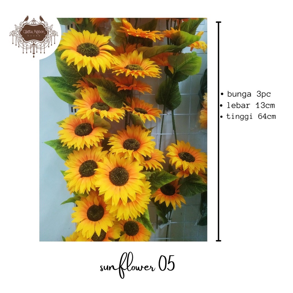 bunga matahari artifical 05/ sunflower / bunga artificial