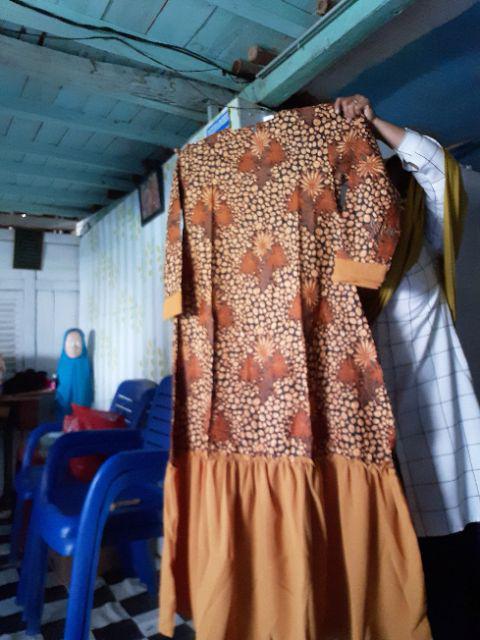 Promo Gamis Batik Rampel Meisya Style Wanita Seri Warna Komplit