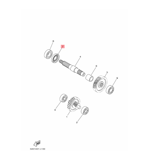 SIL SEAL AS RODA BELAKANG MIO J SOUL GT FINO FI XRIDE X RIDE 115 LAMA ORIGINAL YGP 93102-26811